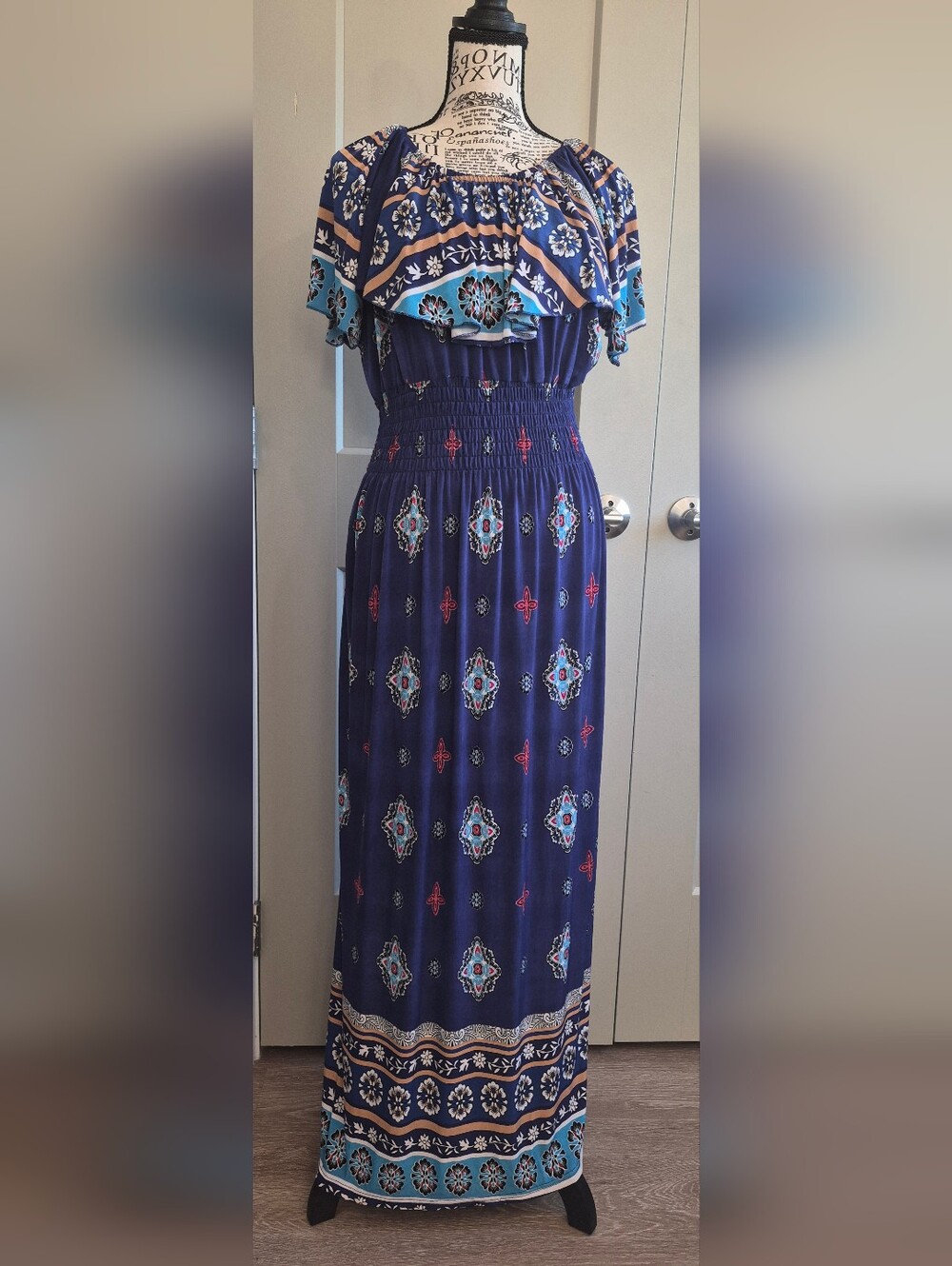 Jon & Anna Short-Sleeve Maxi Dress 2X